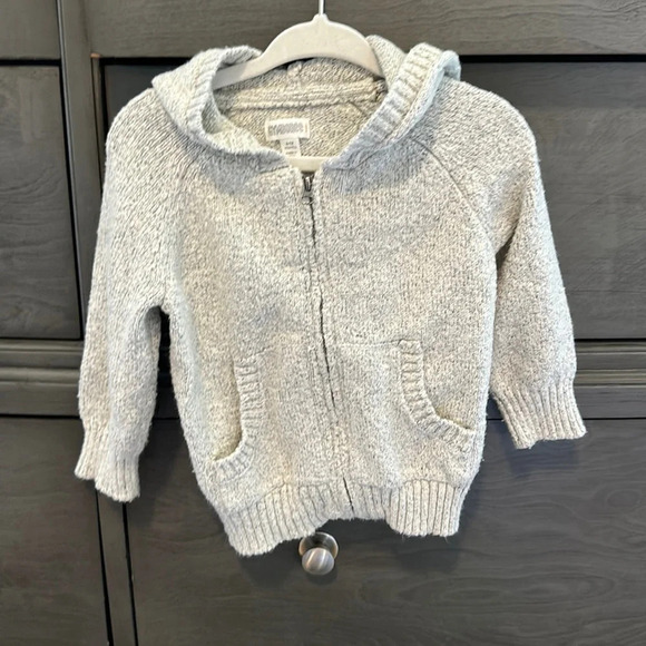 Gymboree zipup sweater w/hood - Picture 1 of 3